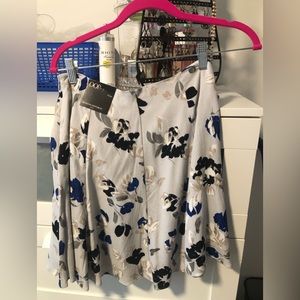 00P Petite mini floral skirt from Banana Republic